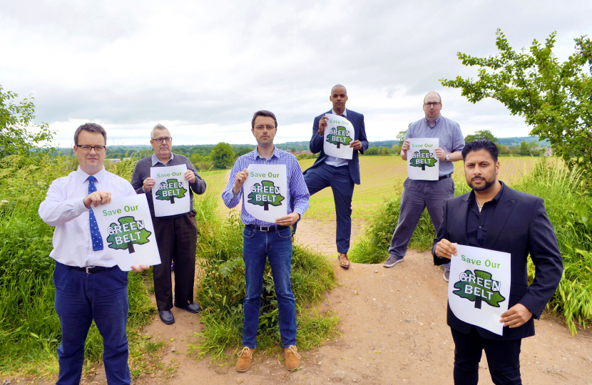 Mike joins local councillors to campaign against the inclusion of the Kingswinford Triangle in the Black Country Plan