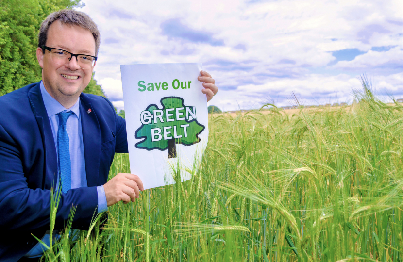 Mike Wood campaigning to protect Green Belt sites from unnecessary housing development