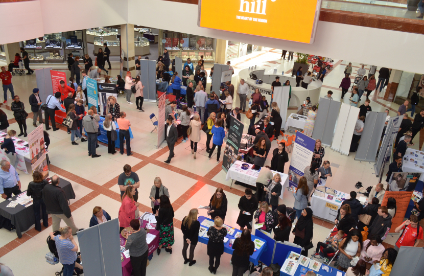 Crowds gather at Mike Wood's 2023 Jobs & Skills Fair