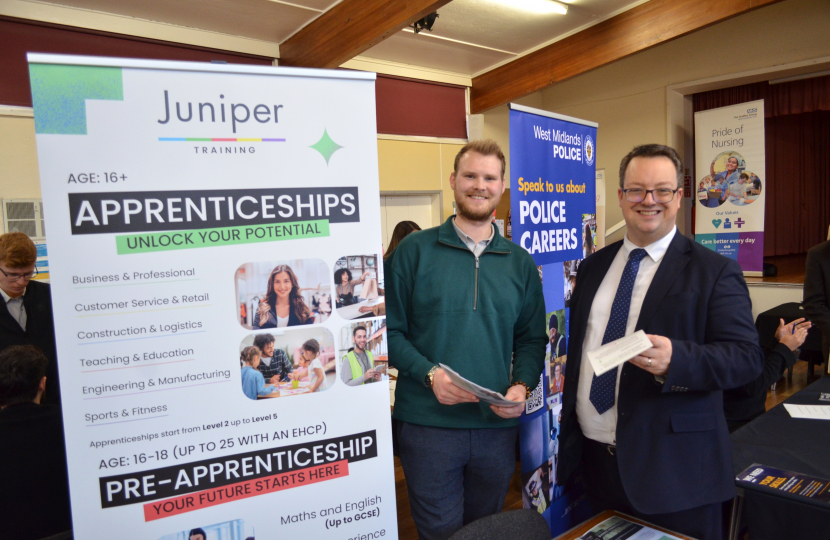 Mike with Tom from Jupiter Training at Mike's latest Apprenticeship Fair