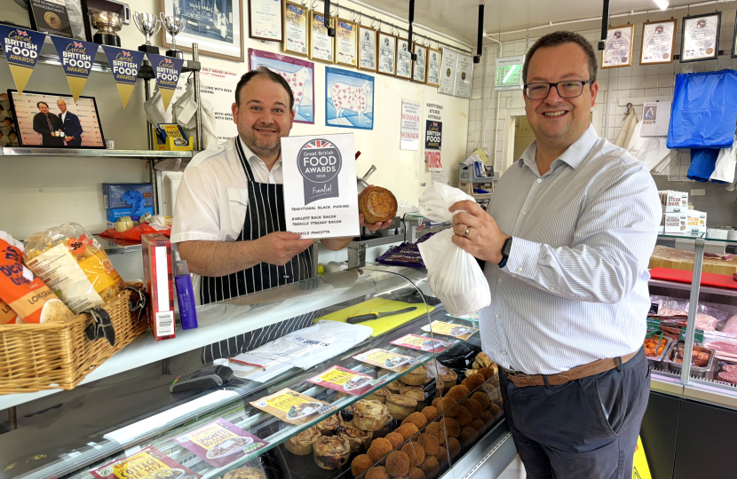 Mike at Martin Thomas Family Butchers in Pattingham