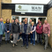 Mike with other volunteers at the Edward Marsh Centre in Kinver