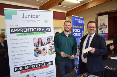 Mike with Tom from Jupiter Training at Mike's latest Apprenticeship Fair