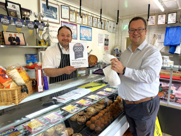 Mike at Martin Thomas Family Butchers in Pattingham